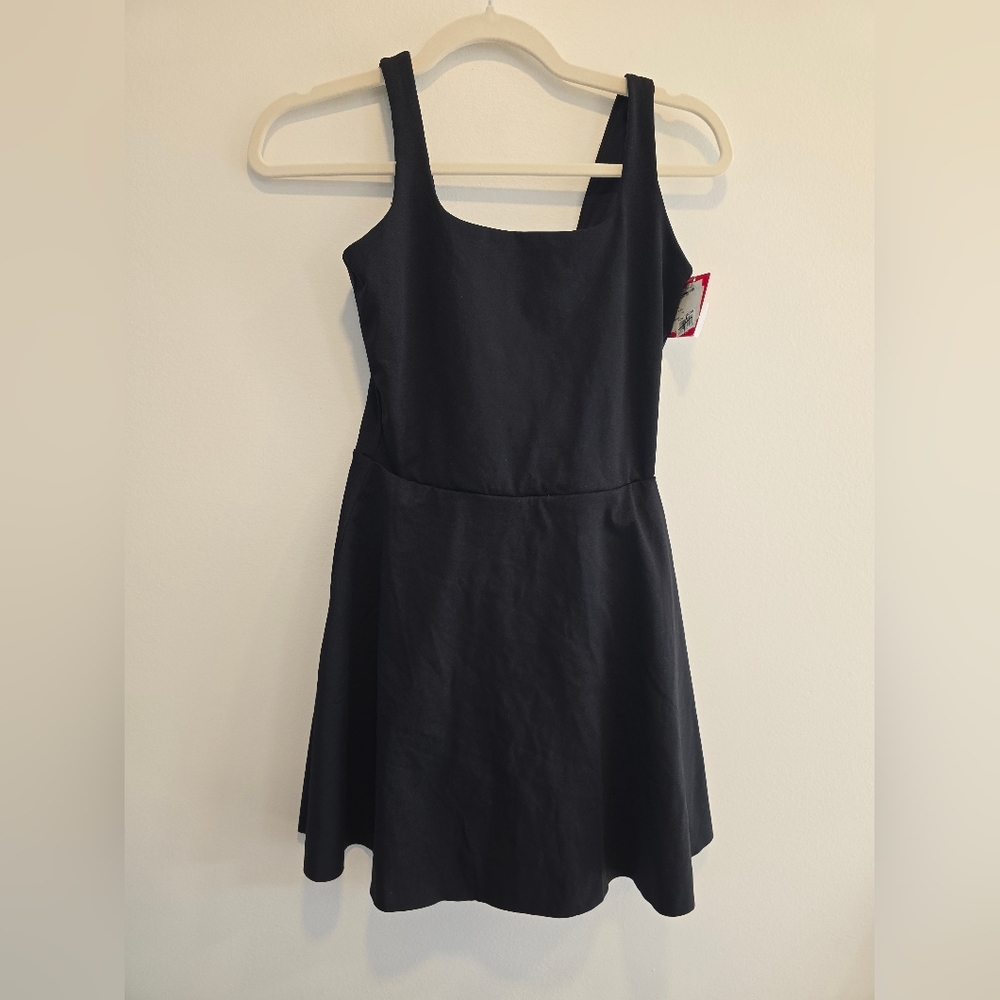 SPANX Classic Black Mini Dress With Shorts Size Small Nwt